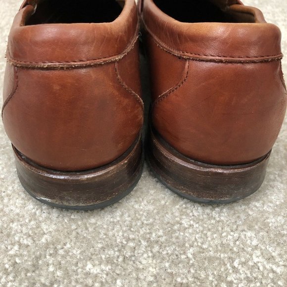 Allen Edmonds Mens Brown Leather Tassled Loafers main image 4